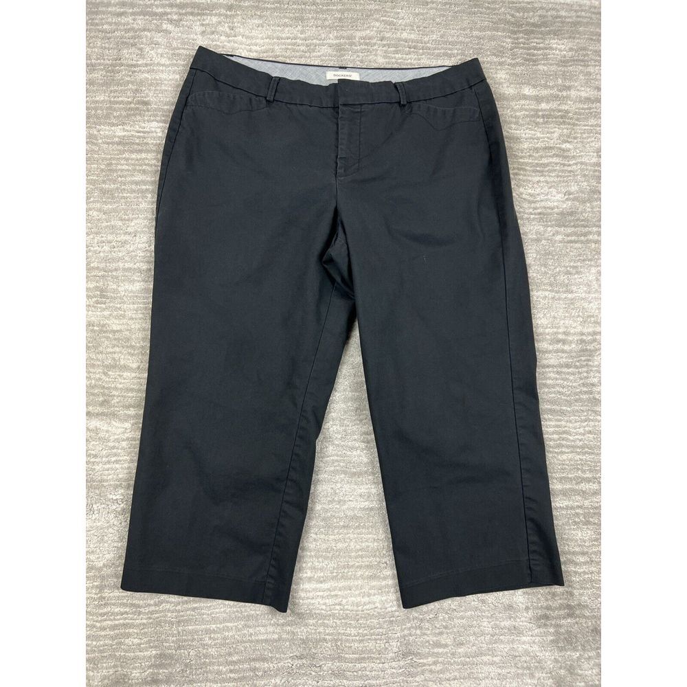 Dockers Pants‎ Womens 16 Black Chino Dress Slacks Cotton Blend